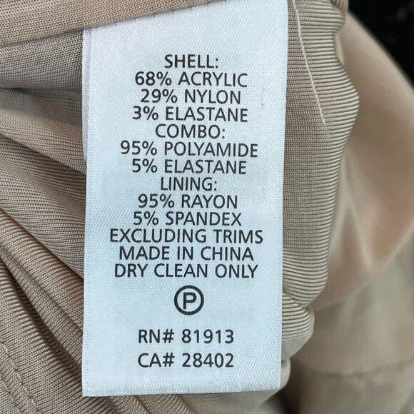 TRACY REESE Size 2 Black Side See Through Lace Bodycon Sexy Dress Long Sleeve - Picture 12 of 13